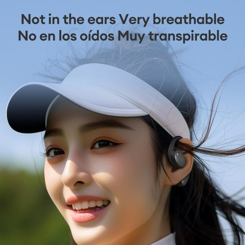 Paxa Translation Headphones, Paxa Open Air Traductor, Paxa Headphones, Paxa Openair 5 Ows Translation Wireless Bluetooth Earphones, 2024 New Ai Headphones Language Translation (Black)